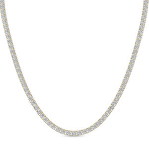 14kt Yellow Gold Naomi Round Diamond Tennis Necklace (5 Ct. Tw.)