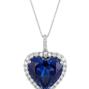 Blue Sapphire Love Pendant