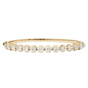 Illusion Bangle Bracelet With Diamonds