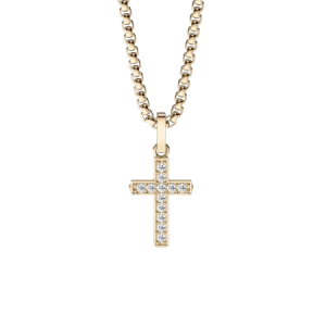 Pendant in Gold with 0.25ct Diamonds - 14K Gold