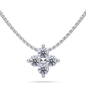 Brilliant Four Diamond Pendant 1/4 Carat